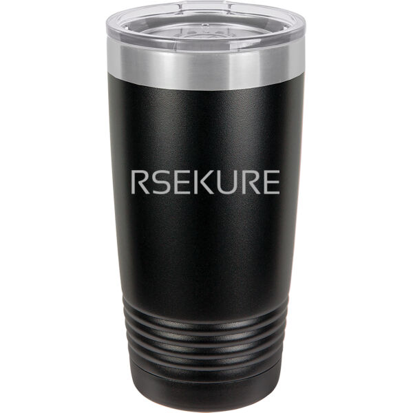   - 20 oz. Stainless Steel Tumbler w/Clear Lid - RSEKURE Thumbnail